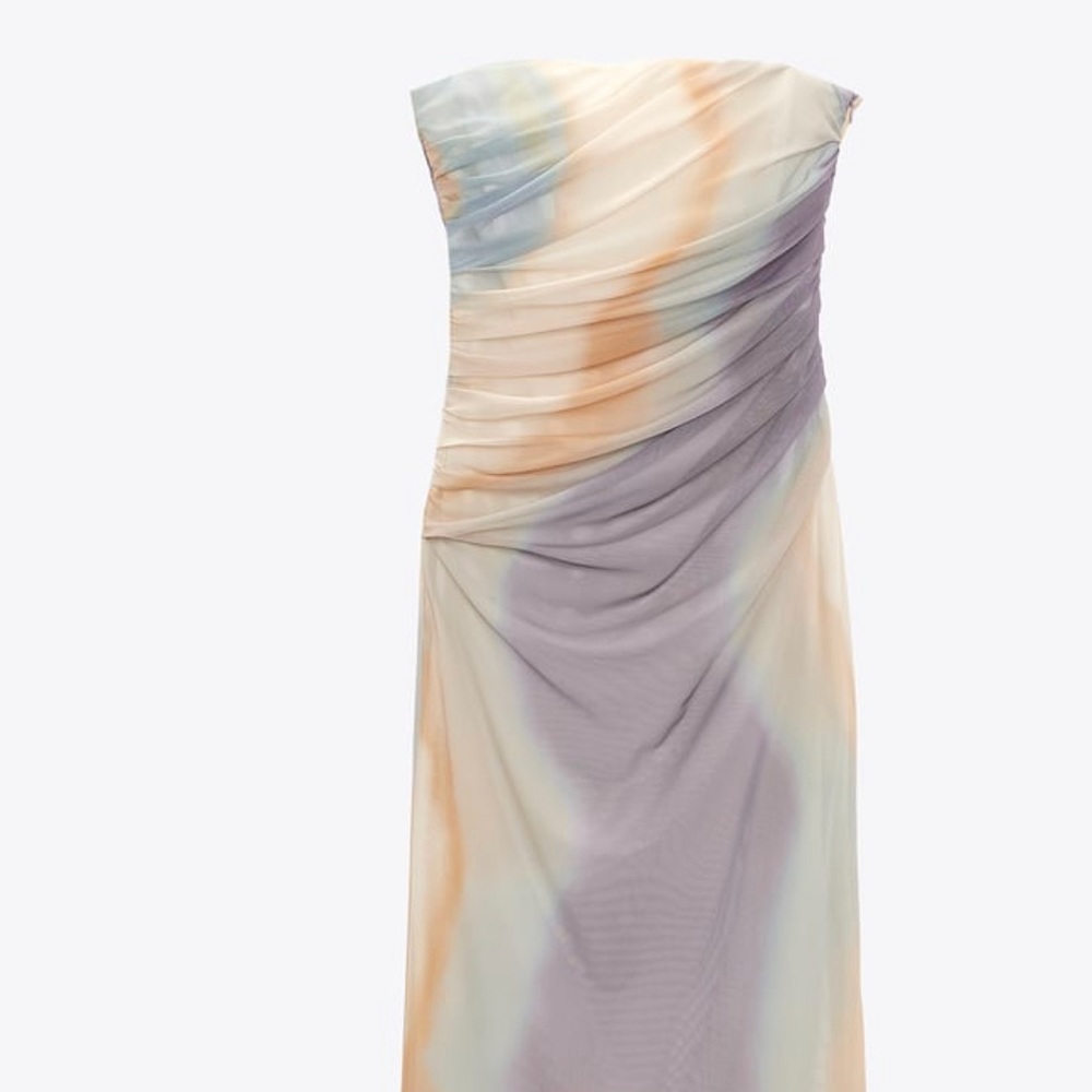 ZARA Strapless Tulle Dress